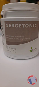 Rappel produit Nergetonic - Complément alimentaire - Complexe de vitamines et minéraux - 120 gélules LPEV