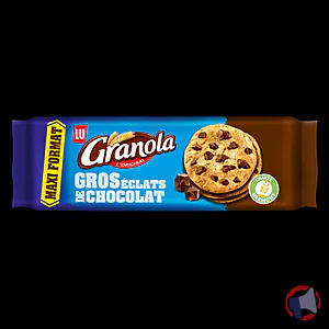Rappel produit • GRANOLA COOKIES GROS ECLATS DE CHOCOLAT 276 GR et GRANOLA COOKIES GROS ECLATS DE CHOCOLAT ET AMANDES CARAMELISEES 184 GR LU GRANOLA