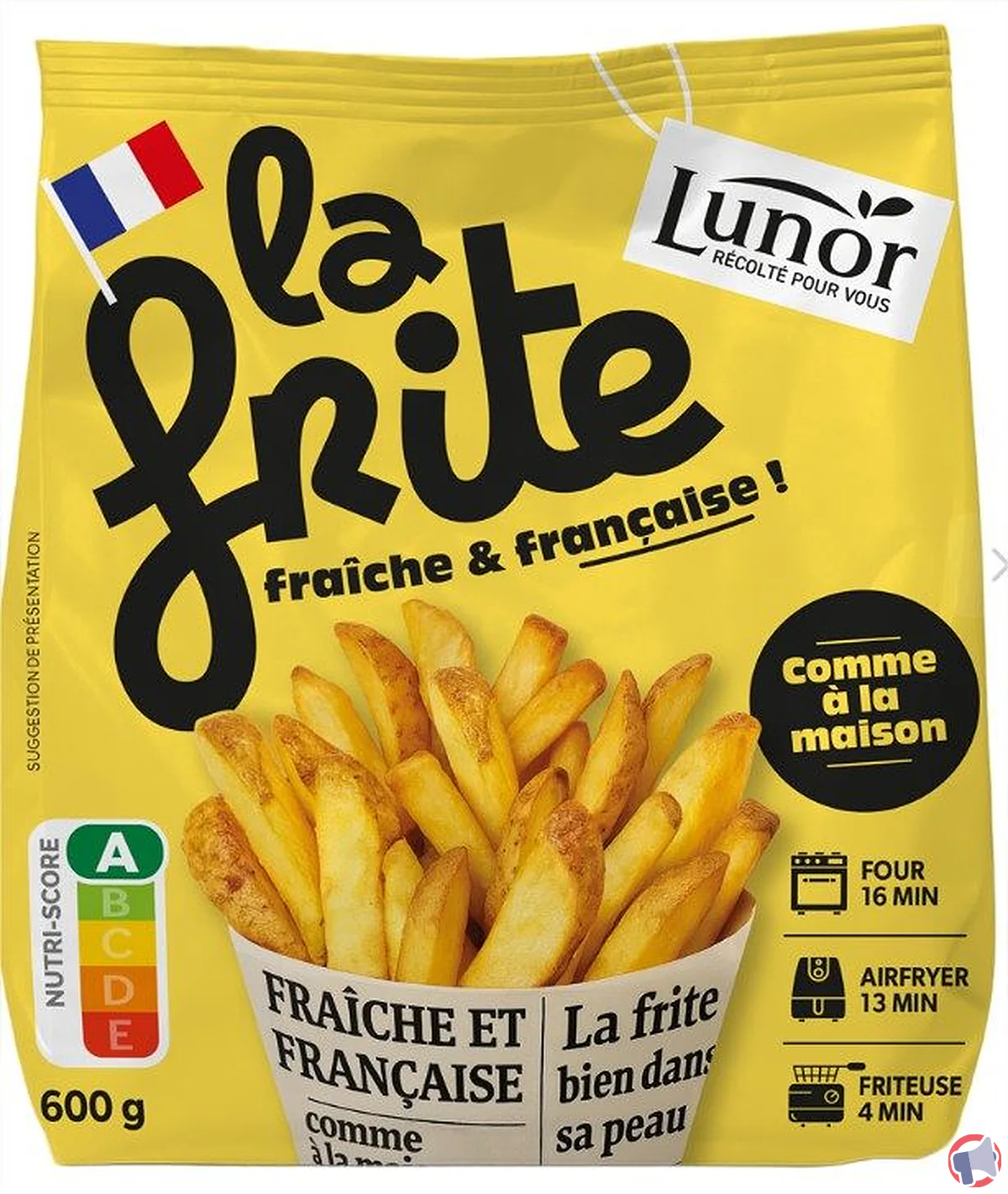 Rappel de frites fraîches précuites lunor 600 g : ne les consommez pas