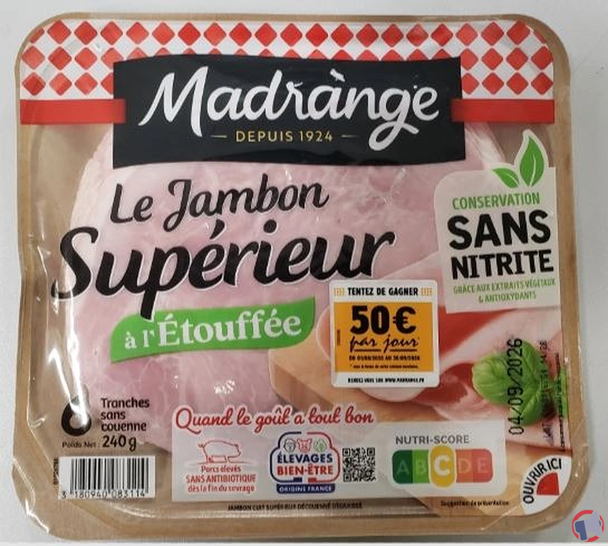 Rappel produit : jambon supérieur étouffée madrange, quels risques et que faire