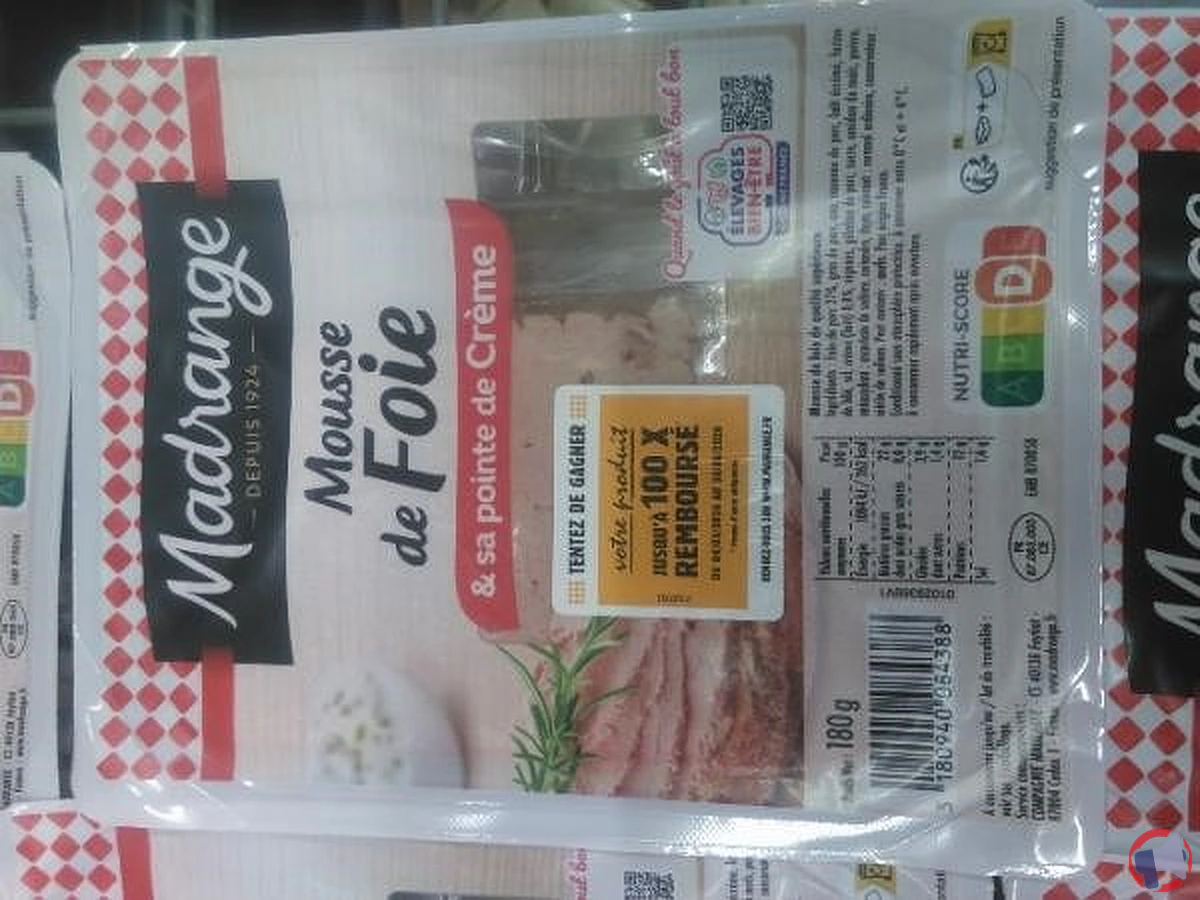 Rappel produit : madrange mousse foie pointe cr (risques et démarches pour les consommateurs)