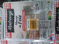 Rappel produit Mousse de foie & sa pointe de crème Madrange (photo numéro 1)