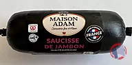 Rappel produit Saucisse de jambon supérieur 250g La Maison Adam (photo numéro 1)