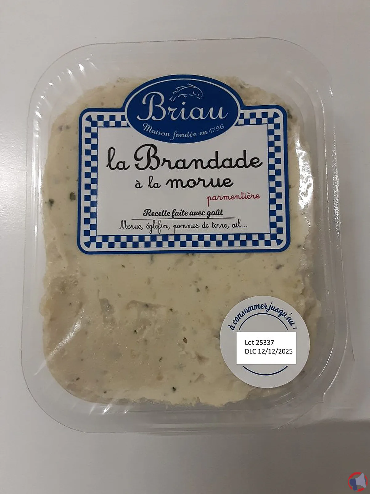 Rappel de la brandade de morue de maison briau : alerte pour la consommation