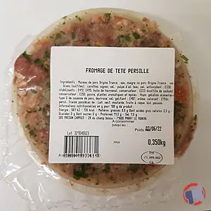 Rappel produit FROMAGE DE TETE PERSILLE MAISON CHAPUIS