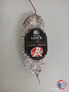 Rappel produit Saucisson sec Label Rouge 225g Maison Loste