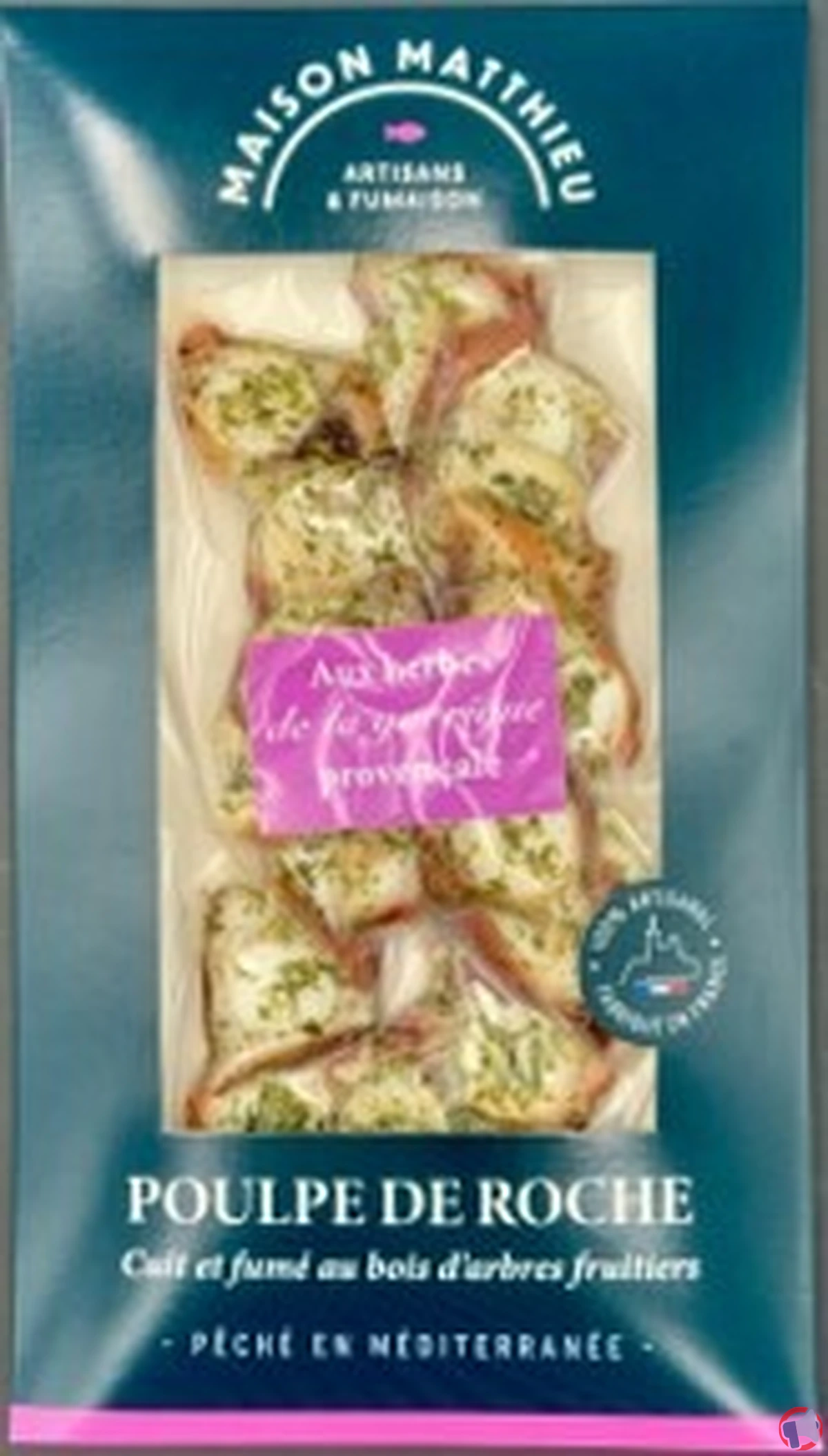 Rappel du produit Maison Matthieu – Poulpe aux herbes fumé tranche