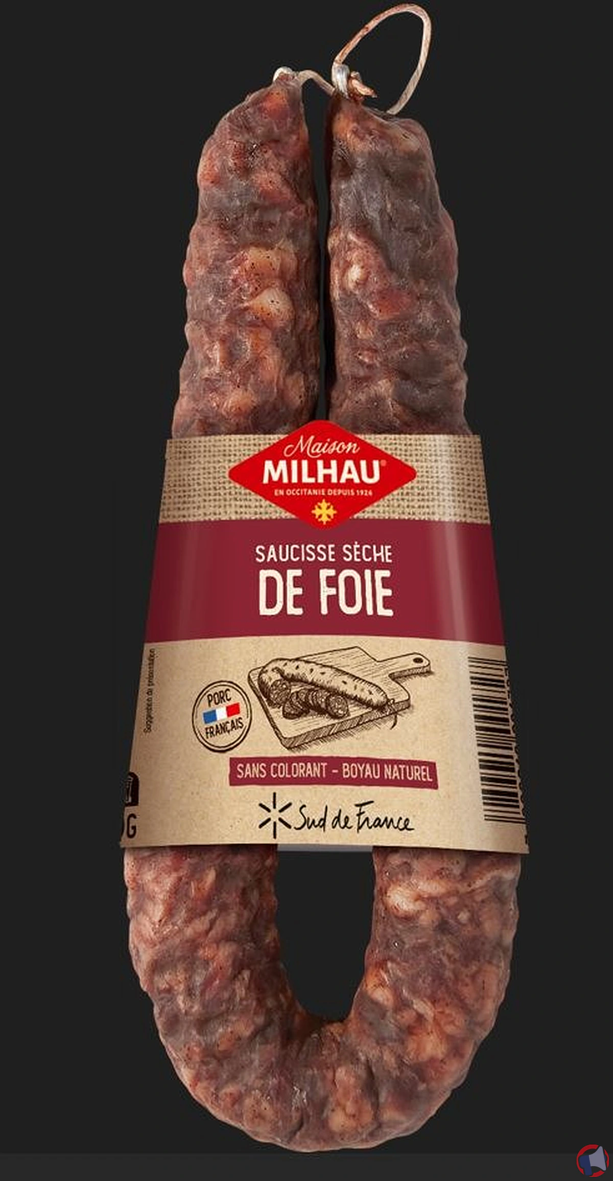 Rappel de saucisse sèche de foie de la marque Maison Milhau pour risque de salmonelle