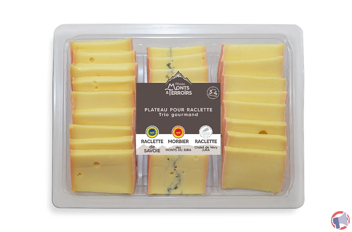 Rappel de produit : Plateau pour raclette trio gourmand de la marque Maison Monts et Terroirs