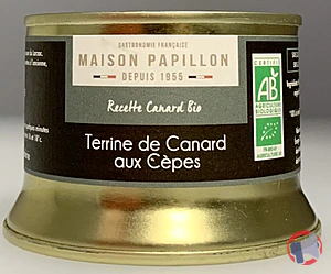 Rappel produit Terrine BIO de Canard aux Cèpes Maison PAPILLON