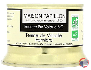 Rappel produit Terrine BIO de Volaille Fermière MAISON PAPILLON