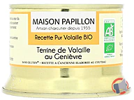 Rappel produit Terrine BIO de Volaille au Genièvre MAISON PAPILLON