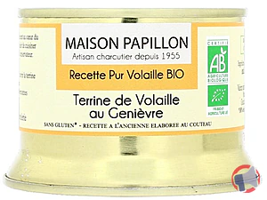 Rappel produit Terrine BIO de Volaille au Genièvre MAISON PAPILLON