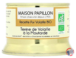 Rappel produit Terrine BIO de Volaille à la Moutarde MAISON PAPILLON