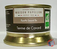 Rappel produit Terrine de Canard BIO Maison PAPILLON (photo numéro 1)