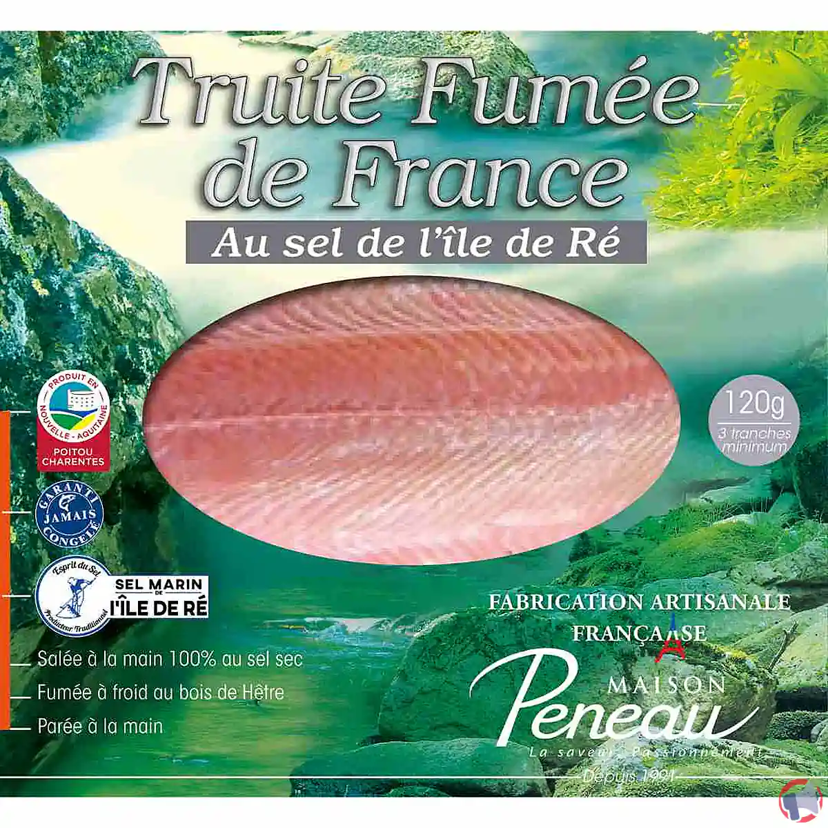 Rappel de produit : truite fumée de France 120g de Maison Peneau