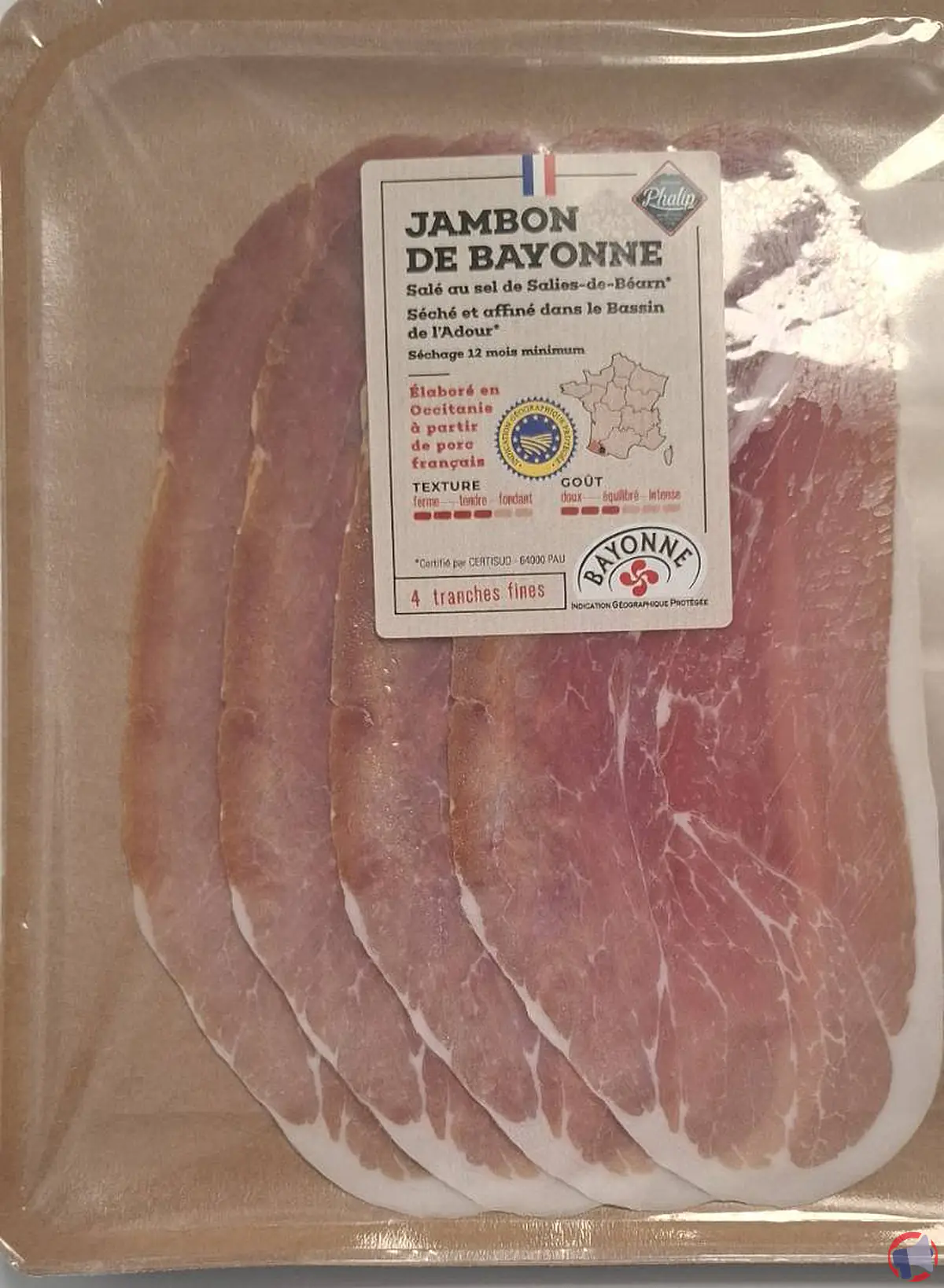 Rappel : maison phalip jambon de bayonne igp en 4 tranches (que faire en cas de produit acheté)
