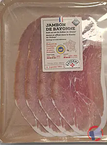 Rappel produit Jambon de Bayonne IGP - 4 tranches 80G 12 mois Maison Phalip