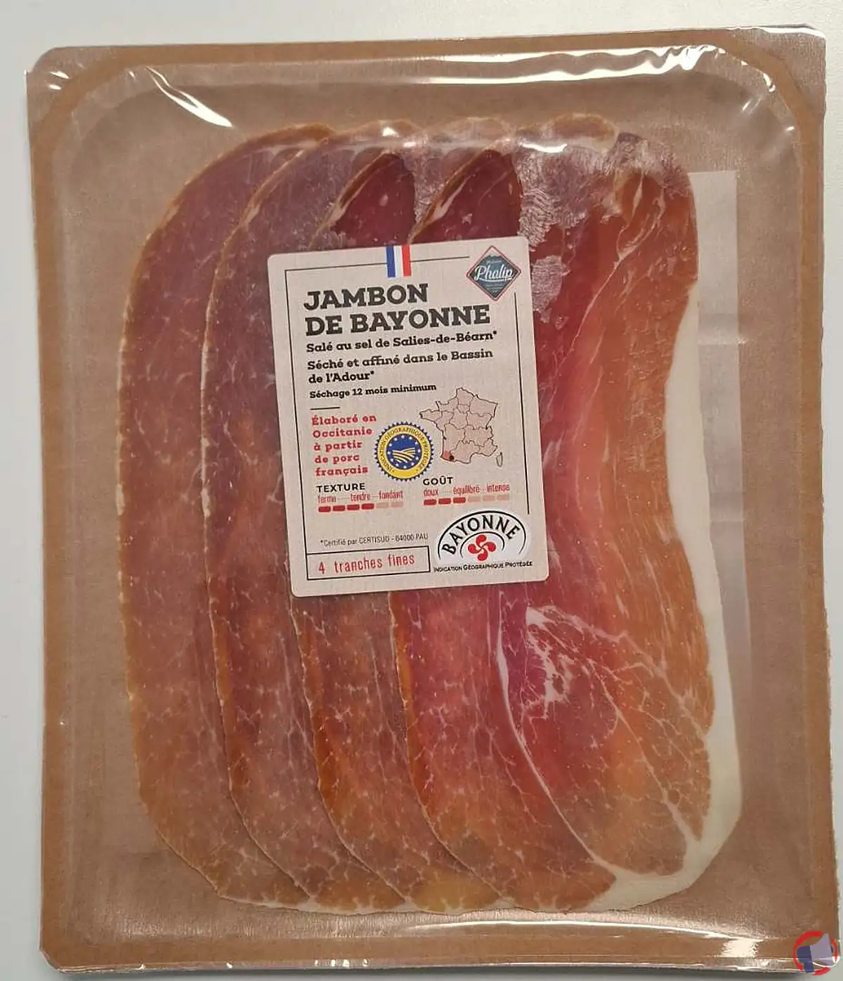 Rappel produits : maison phalip jambon de bayonne igp (4 tranch.) | risques et démarches