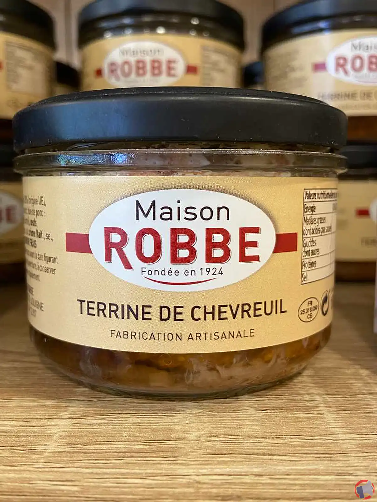 Rappel de produit : terrine de chevreuil de la marque Maison Robbe