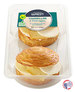 Rappel produit Tourbillon 3 fromages Maison Sapresti