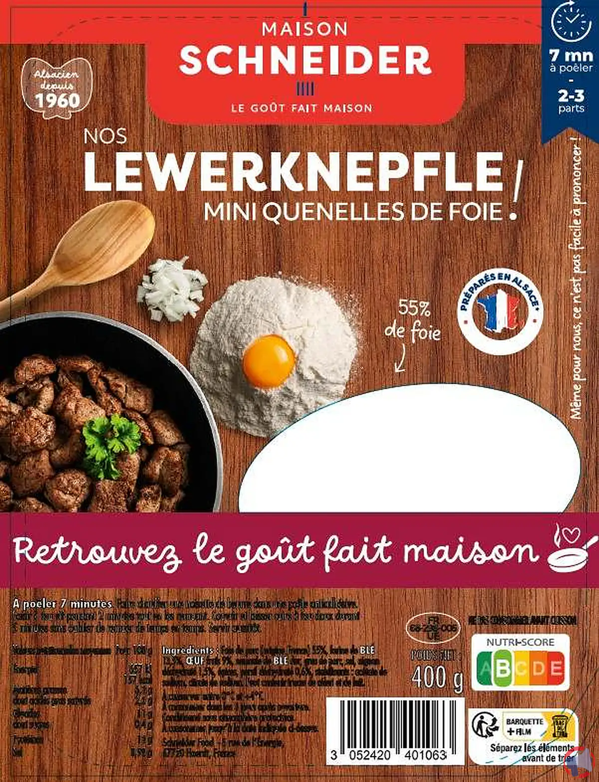 Rappel produit Maison Schneider LeWerknepfle Mini Quenelles : risques, vérifications et gestes à adopter