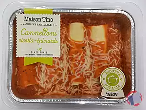 Rappel produit Cannelloni ricotta-épinards Maison Tino