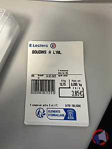 Rappel produit BOUDIN A L'AIL MAISON VAUX