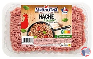 Rappel produit HACHE A CUISINER A LA DINDE MAITRE COQ