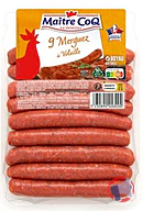 Rappel produit MERGUEZ DE VOLAILLE MAITRE COQ (photo numéro 1)