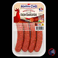Rappel produit SAUCISSE DE VOLAILLE Façon Charcutière Nature / Herbes / Merguez MAITRE COQ (photo numéro 3)