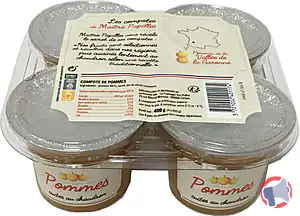 Rappel produit Compote de pomme Vallée de la Garonne Maître Papilles