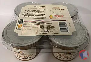 Rappel produit Spécialité de pommes de la Vallée de la Garonne et châtaignes d'Ardèche Maître Papilles