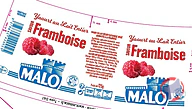 Rappel produit yaourt au lait entier saveur framboise MALO
