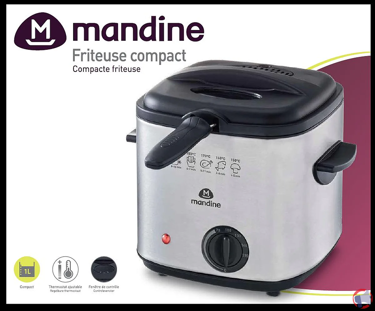Rappel de produit : friteuse compacte Mandine en raison d'un risque d'incendie