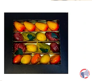 Rappel produit Corbeille petit format fruits en pâte d'amande MANOLA