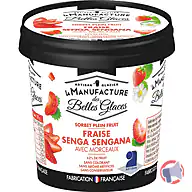 Rappel produit Sorbet plein fruit Fraise 120 ml / 78g La Manufacture des Belles Glaces (photo numéro 1)