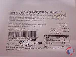 Rappel produit SALADE MUSEAU DE BOEUF VINAIGRETTE LE MARAICHEF