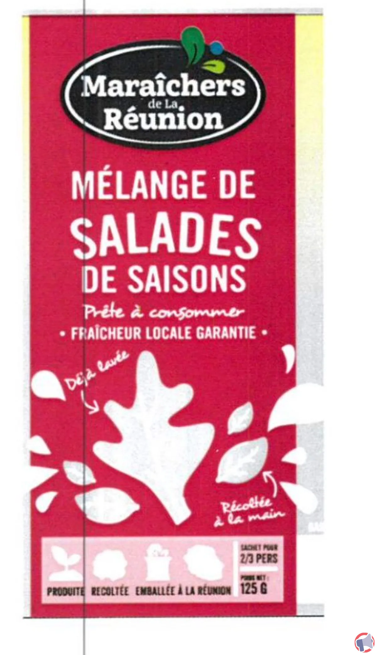 Rappel du produit : Maraîchers Réunion - Mélange Saisons 125g