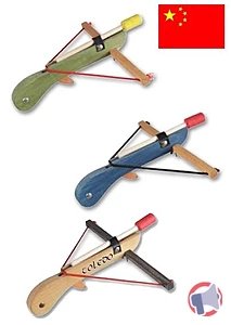 Rappel produit arbalète Lg 29 cm avec 1 flèche couleur assortis MARCA B&SC