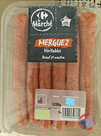 Rappel produit Merguez véritables bœuf et mouton Le Marché Carrefour