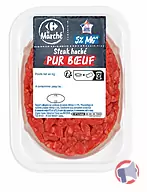 Rappel produit STEAK HACHE PUR BOEUF 5%MG LE MARCHE CARREFOUR