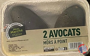 Rappel produit 2 Avocats Mûrs à point Mon Marché Plaisir