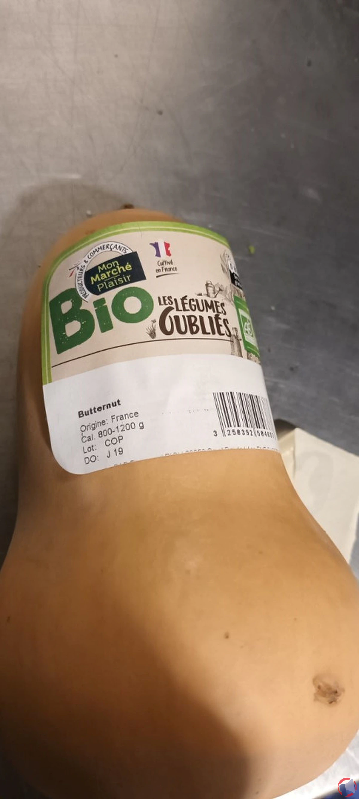 Rappel de produit : Courge Butternut bio de la marque Mon Marché Plaisir