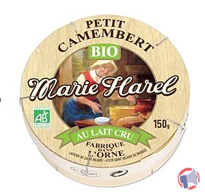 Rappel produit Petit camembert au lait cru BIO Marie Harel