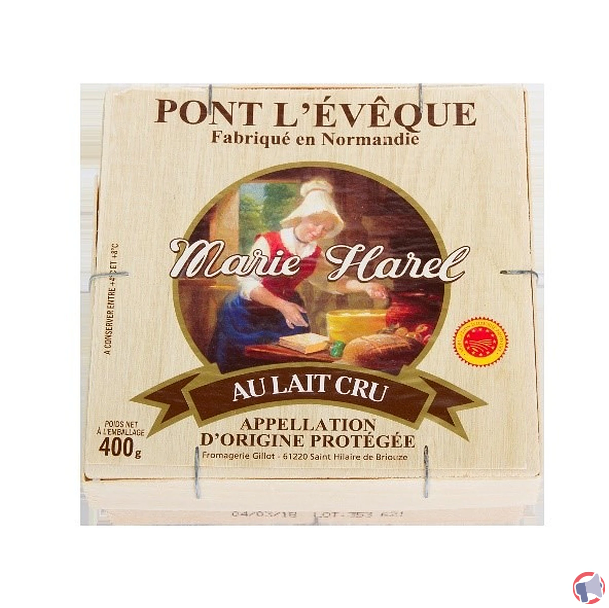 Rappel de produit : Pont-l'Évêque Marie Harel pour risque de staphylocoques