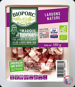 Rappel produit Lardons nature La Marque de nos Eleveurs - Bioporc