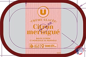 Rappel produit Bac crème glacée citron meringué U MARQUE U