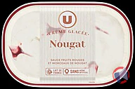 Rappel produit Bac crème glacée nougat fruits rouges U MARQUE U