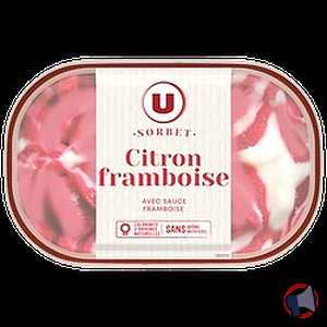 Rappel produit Bac sorbet citron framboise U MARQUE U